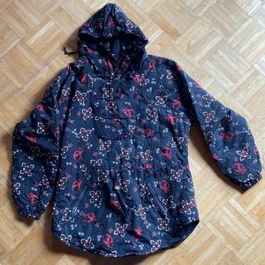 L.L.Bean women’s medium hooded jacket with 3 zip pockets, elasticized at wrist